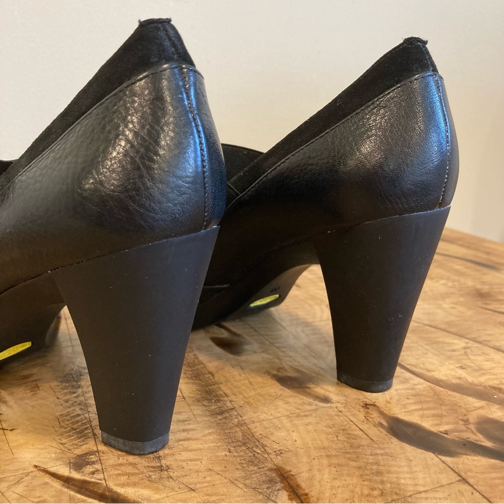 Women’s Black Leather Heels Circa Joan & David Size 7.5 CJ Shana - Picture 4 of 14